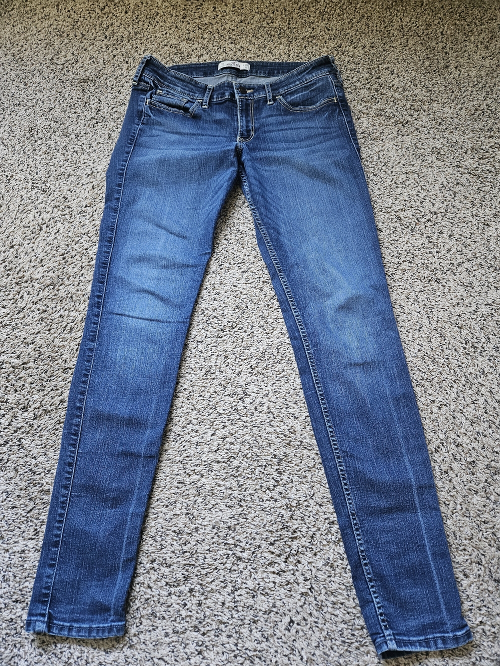 🌺Hollister California Women's Dark Blue Skinny Jeans Size 7R